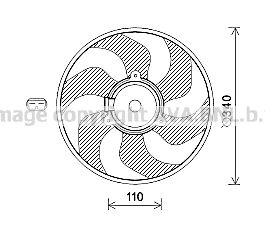 AVA QUALITY COOLING Вентилятор, охлаждение двигателя RT7567